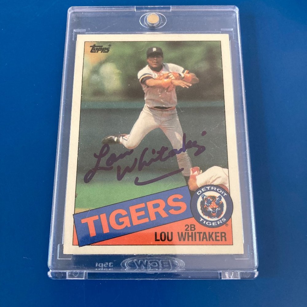 Topps, Lou Whitaker Autographed Baseball Card, #480